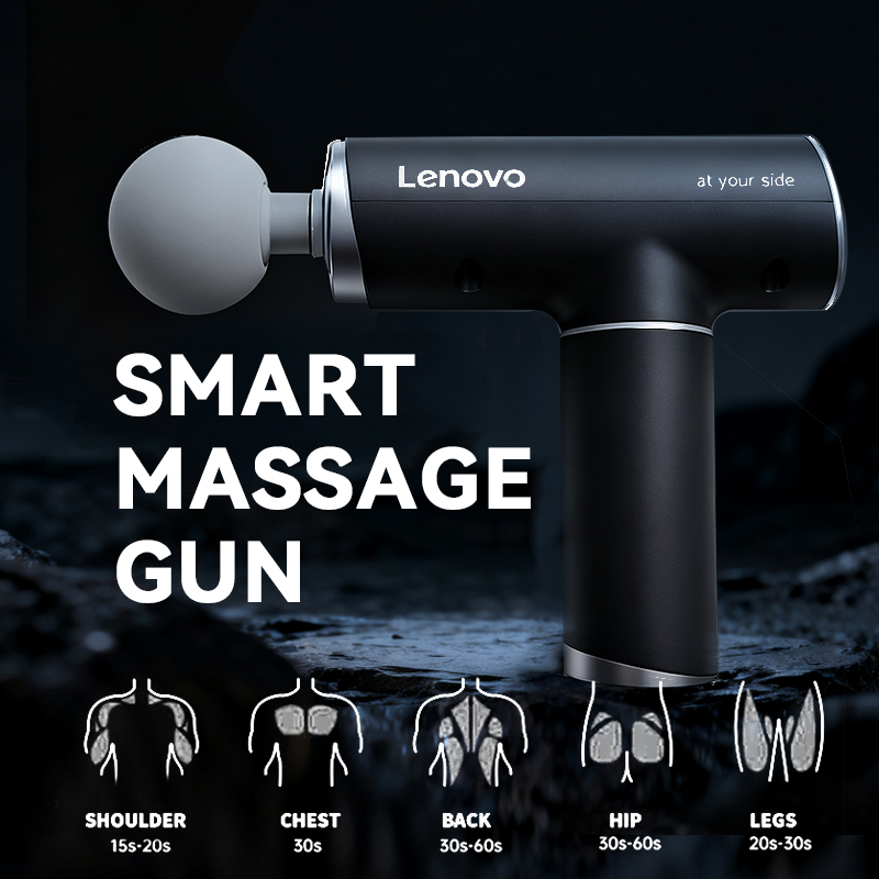 Massage Gun Deep Tissue - ปืนนวดกล้ามเนื้อ Lenovo รุ่น N2 นวดลึก บรรเทาอาการปวดกล้ามเนื้อ
