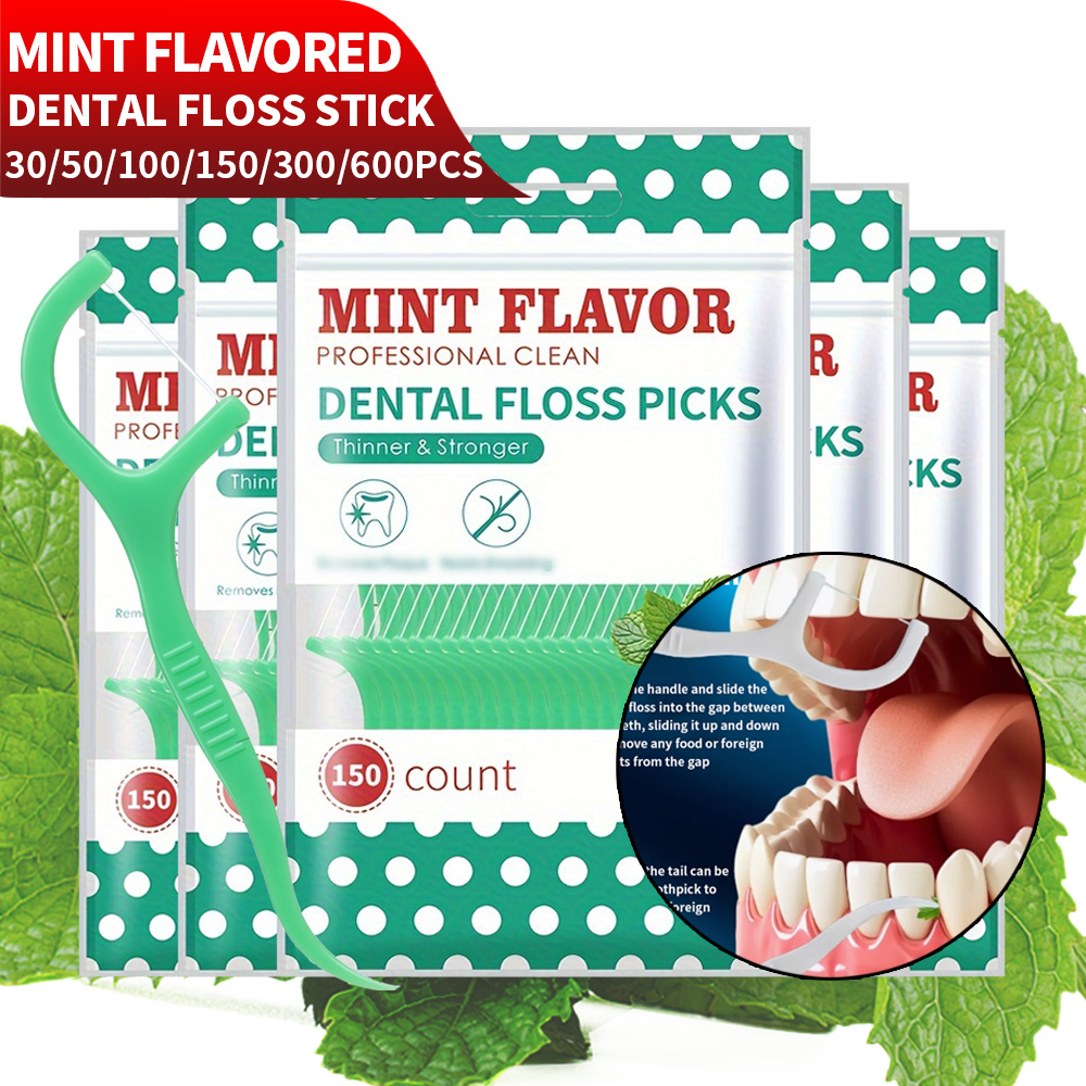Health Wellness Gifts - Smooth Mint Floss Stick - ทําความสะอาดการดูแลช่องปากเพื่อสุขภาพช่องปาก