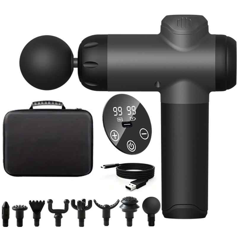 Massage Gun Deep Tissue - 99 ระดับนวดปืน Fascia กล้ามเนื้อลึกผ่อนคลาย Body คอนวดไฟฟ้าอุปกรณ์ฟิตเนสลดเสียงรบกวนชายหญิง