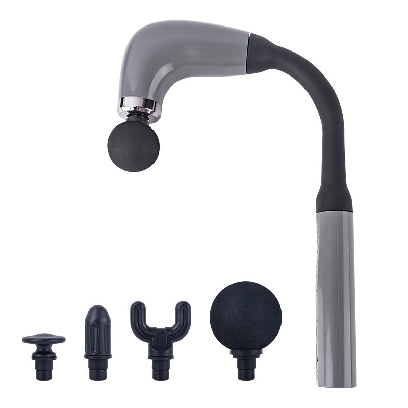 Massage Gun Deep Tissue - ปืนนวดกล้ามเนื้อแบบด้ามยาว นวดได้ทั่วร่างกายโดยไม่ต้องงอ ไม่จำกัดความยาวของแขน 4 หัวนวดเพื่อการบรรเทาอาการปวดกล้ามเนื้อลึก