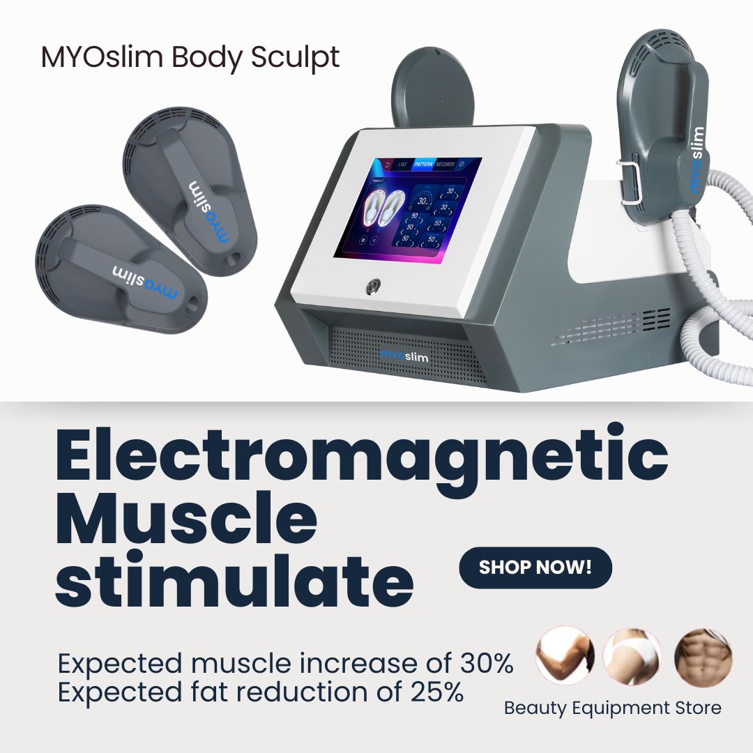 Health Wellness & Psychology - เครื่องสร้างกล้ามเนื้อ EMS MYOslim กำจัดไขมัน 2 หัวจับ