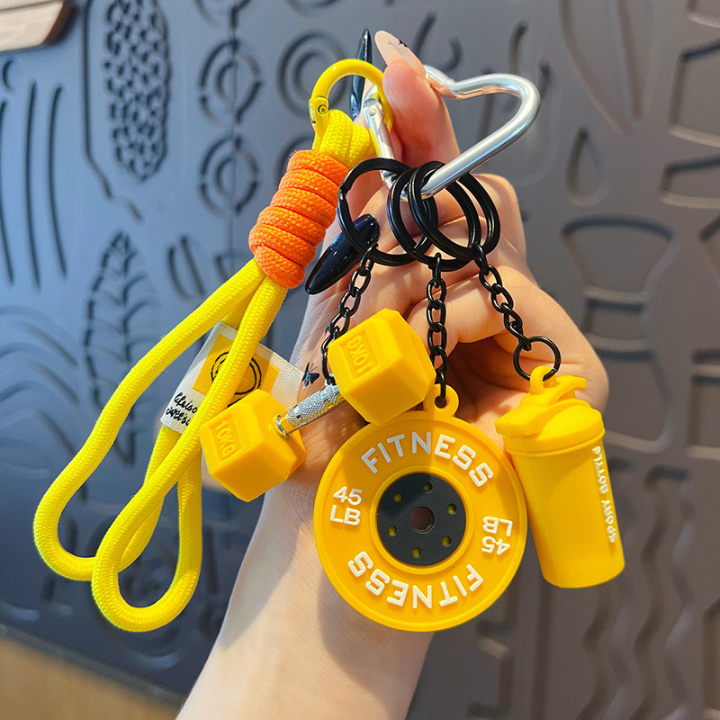 พวงกุญแจซิลิโคนรูปแผ่นบาร์เบลล - Health Wellness Gifts บทวิจารณ์และราคา