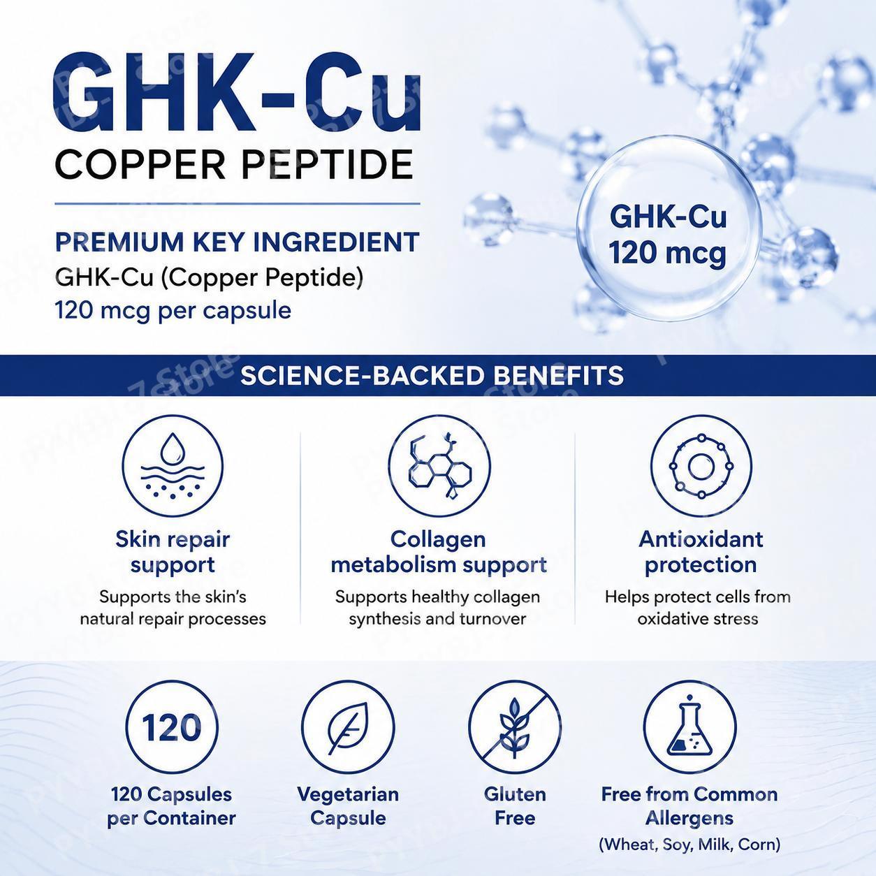 แคปซูลเสริม GHK-Cu คอปเปอร์เปป - Health Wellness & Psychology บทวิจารณ์และราคา