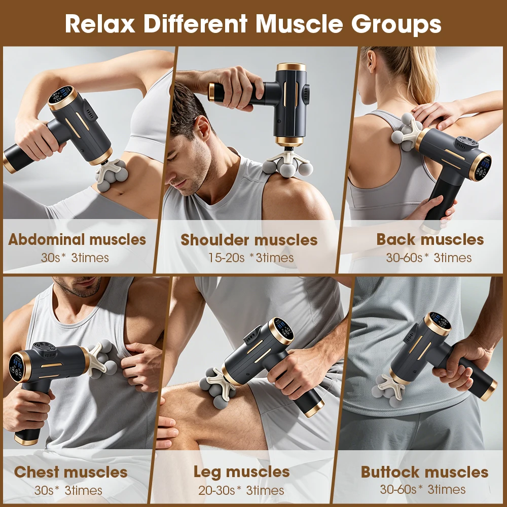 ปืนนวดไฟฟ้า 24 วัตต์ 99 ระดับป - Massage Gun Deep Tissue บทวิจารณ์และราคา